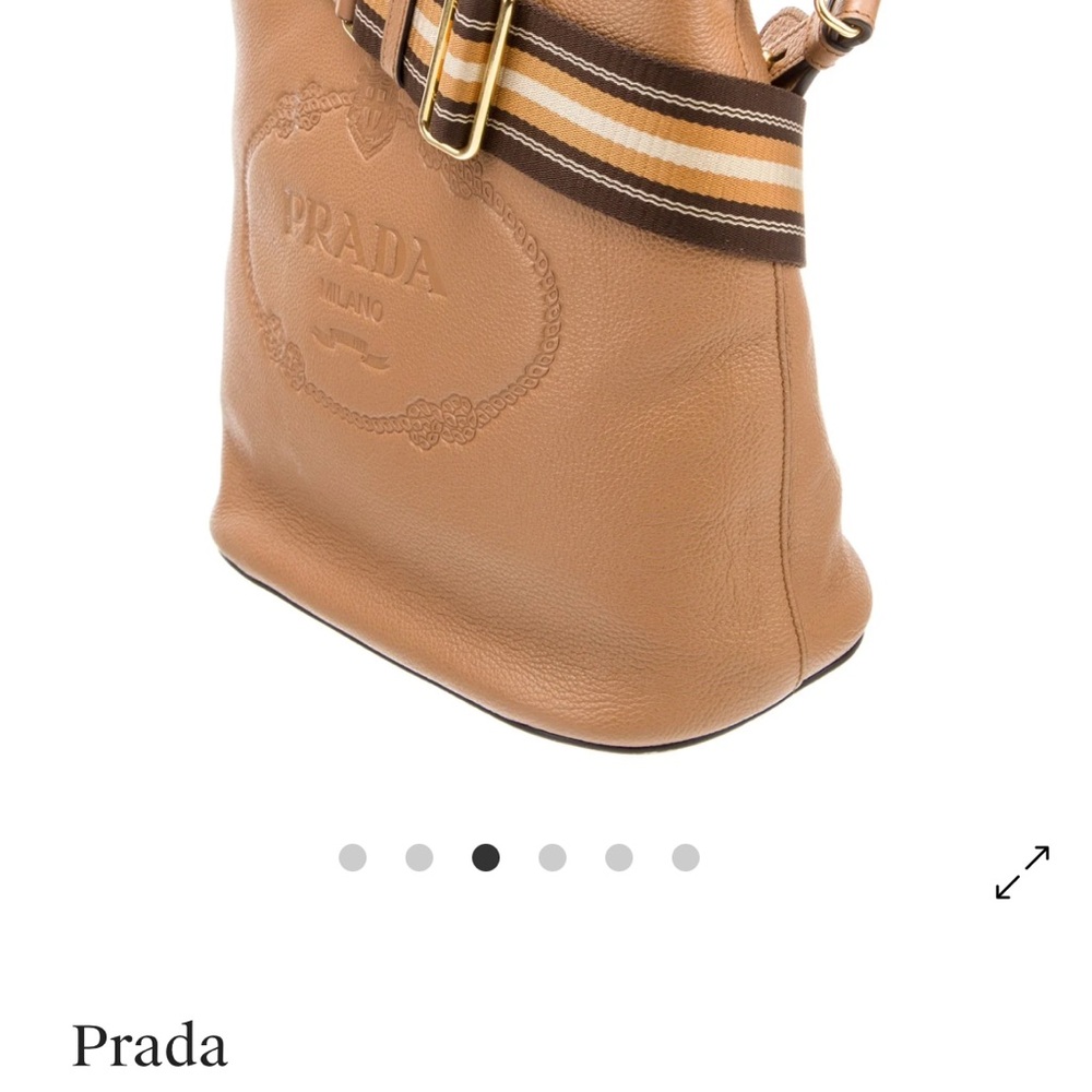 Prada Tan Leather Crossbody Bag - Picture 3 of 6